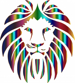 Clipart - Prismatic Lion 3 No Background
