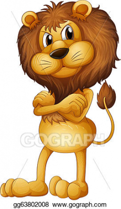 Vector Illustration - An angry lion. EPS Clipart gg63802008 ...