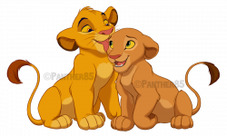 Kitties In Love by Panther85 | Cub Simba & Nala | Pinterest