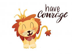 Courageous Lion png clipart digital download