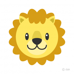 Cute Lion Face Clipart Free Picture｜Illustoon