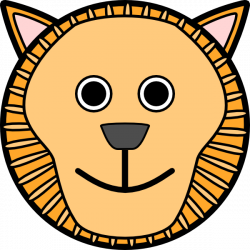Circle Lion Head Clip Art at Clker.com - vector clip art online ...