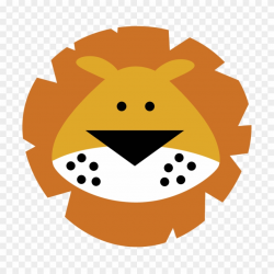 Tiiger Clipart Baby Lion - Cute Lion Face Cartoon - Png ...