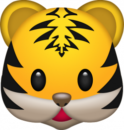 Download Tiger Emoji Image in PNG | Emoji Island