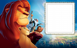 King Lion in the Jungle Transparent Kids Frame | Gallery ...