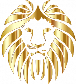 Clipart - Golden Lion Variation 2 No Background