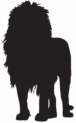 Lion Silhouette PNG Transparent Clip Art Image | Gallery ...