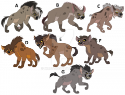 Hyenas of Chikochi's Clan by Kirroc on DeviantArt
