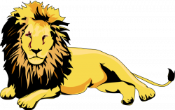 28+ Collection of Lion Lying Down Clipart | High quality, free ...