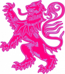 Pink Lion Clip Art at Clker.com - vector clip art online, royalty ...