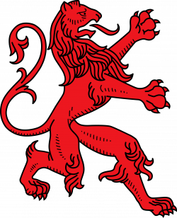 Clipart - Stylised lion 13