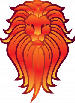 Clipart - Chromatic Lion Face Tattoo 5 No Background