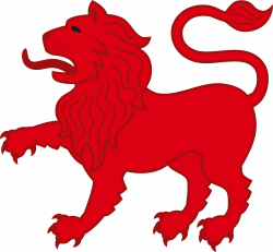 Clipart - Red lion