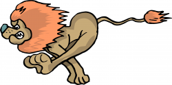 Running Lion Clipart | Free download best Running Lion ...