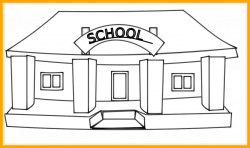 Best Clip Art Black And White Info Netalloy School Building Of Lion ...