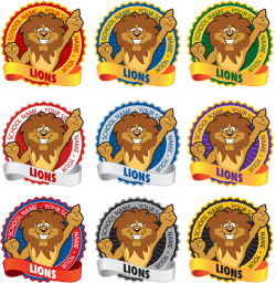 Lion Mascot Clip Art For PBIS & Character Education Programs