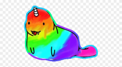 Clipart Lion Unicorn - Colorful Narwhal - Png Download ...