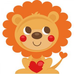 Valentine lion | Cricut | Clip art, Cute clipart, Silhouette ...
