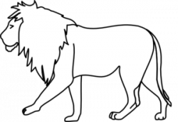 Walking Lion Clip Art at Clker.com - vector clip art online ...