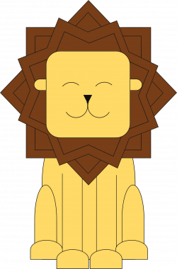 Clipart - Stylized Cartoon Lion