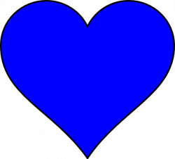 Blue Heart Shape Clip Art at Clker.com - vector clip art online ...