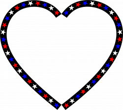 Clipart - Red White Blue Heart
