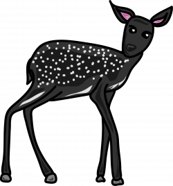 Clipart - Deer Black