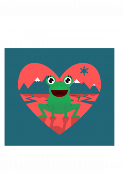 Clipart - Love Frog