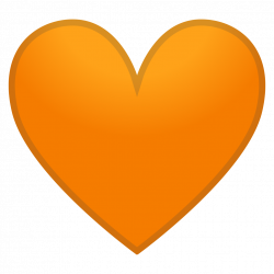 Orange heart Icon | Noto Emoji People Family & Love Iconset | Google