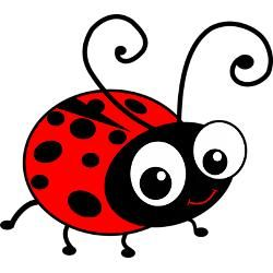 Love Ladybugs | Fonts & Clip Art | Ladybug cartoon, Lady bug ...