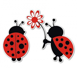 Ladybug Love Cute Vinyl Sticker - SELECT SIZE