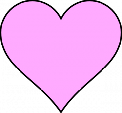Pink Heart Outline In Black Clip Art at Clker.com - vector clip art ...