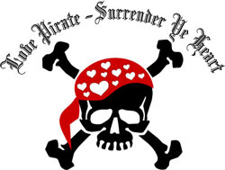 Love Pirate Do Rag Skull Clip Art