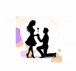 Marriage Proposal Silhouette at GetDrawings.com | Free for personal ...