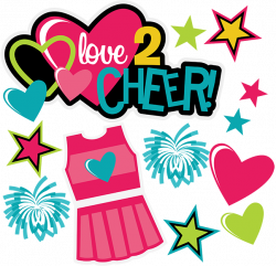 Love 2 Cheer SVG scrapbook collection cheerleading svg files ...