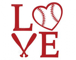 Love Baseball Svg, Baseball Heart Svg Files ,Mom svg ...