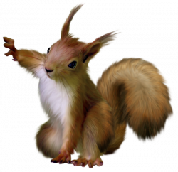 Painted Squirrel Clipart | Gallery Yopriceville - High-Quality ...