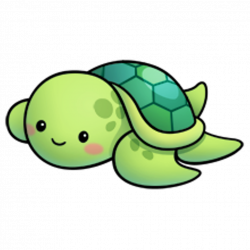Kawaii turtle love - Sticker by Gracie