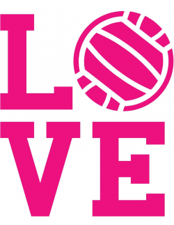 Love Volleyball Wall Decal | Volleyball | Volleyball, Sports ...