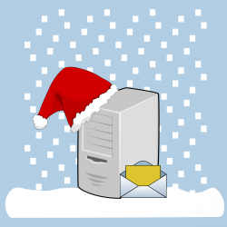Clipart - Winter email server