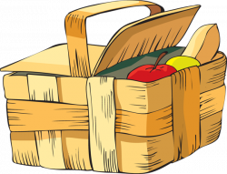 Clip art picnic basket food clipart - WikiClipArt