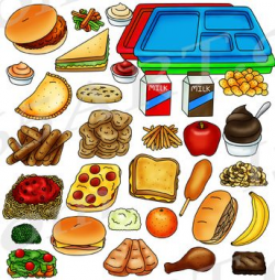 Cafeteria Food Clipart - Build A Lunch Tray Clip Art ...