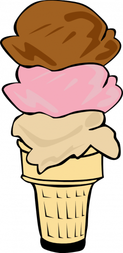 OnlineLabels Clip Art - Fast Food, Desserts, Ice Cream Cone, Triple