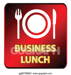 EPS Illustration - Business lunch logo. Vector Clipart ...