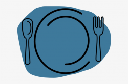 Lunch Clipart Lunch Plate - Blue Dinner Plate Clip Art ...