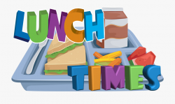 Decorative Image Of School Lunch Tray With The Words - Clip ...