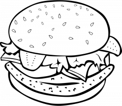 Burger Clipart Lunch Food