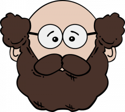 Balding Man With Mustache And Beard Clip Art at Clker.com - vector ...
