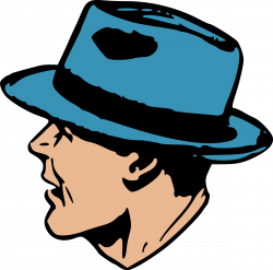 Clipart - Man in blue hat
