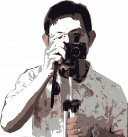 Clipart - Man with camera
